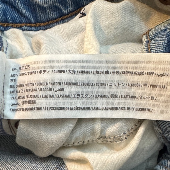 EUC Abercrombie & Fitch Light Denim Jeans The 90’s Straight Ultra High Rise - Picture 7 of 16